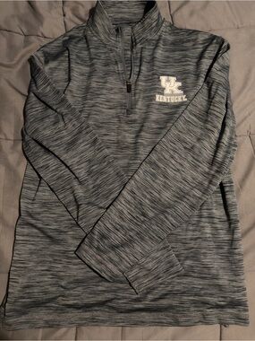 Top of the World Kentucky Heathered Gray Quarter-Zip Pullover